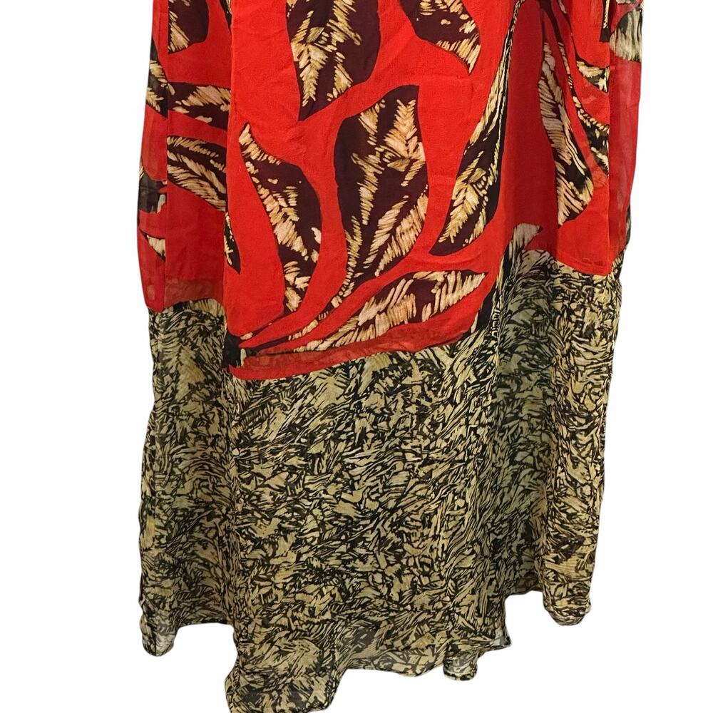 Paula Hermanny Mabel Silk Long Dress in Paje print - Picture 3 of 7